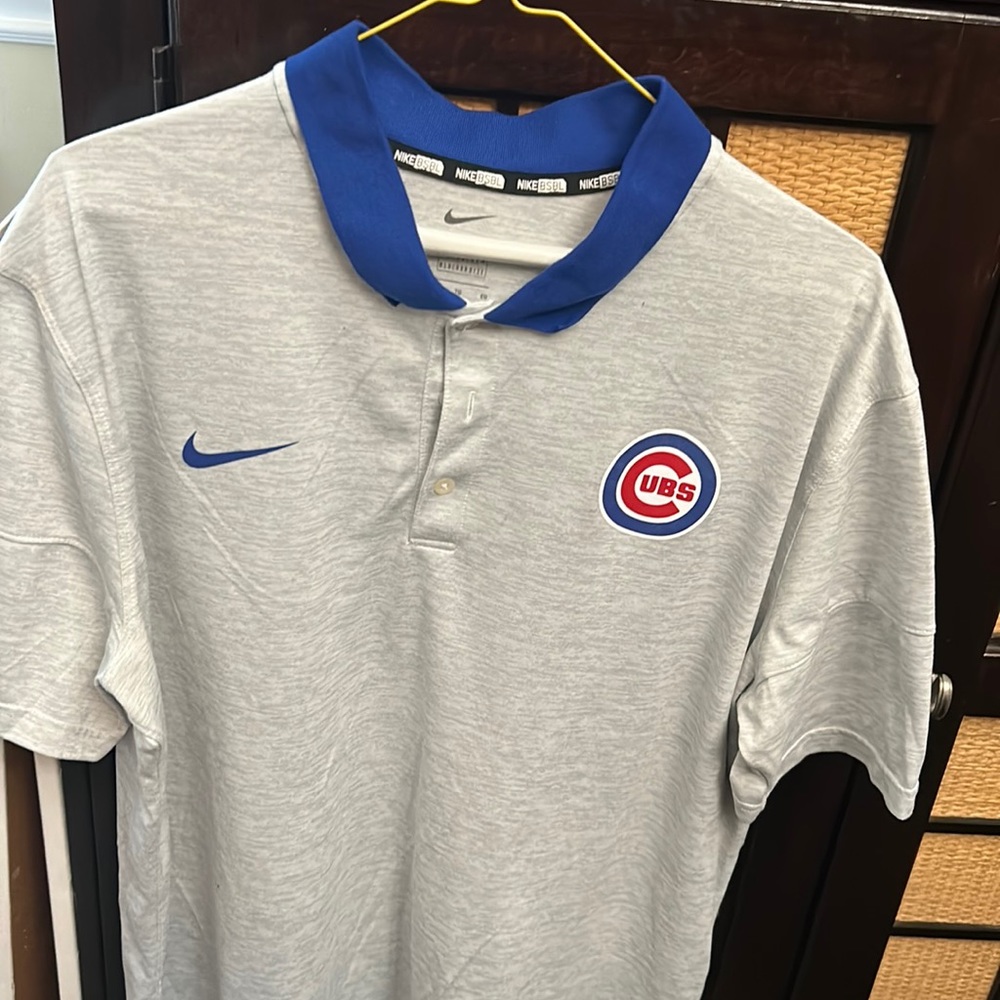 XL cubs grey polo